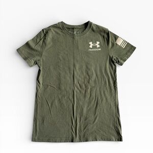UA Boys Olive Freedom Tee